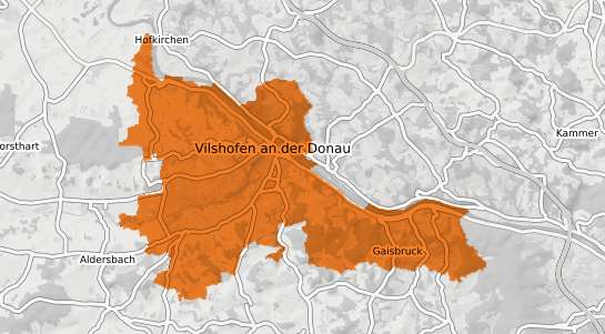 Mietspiegelkarte Vilshofen an der Donau